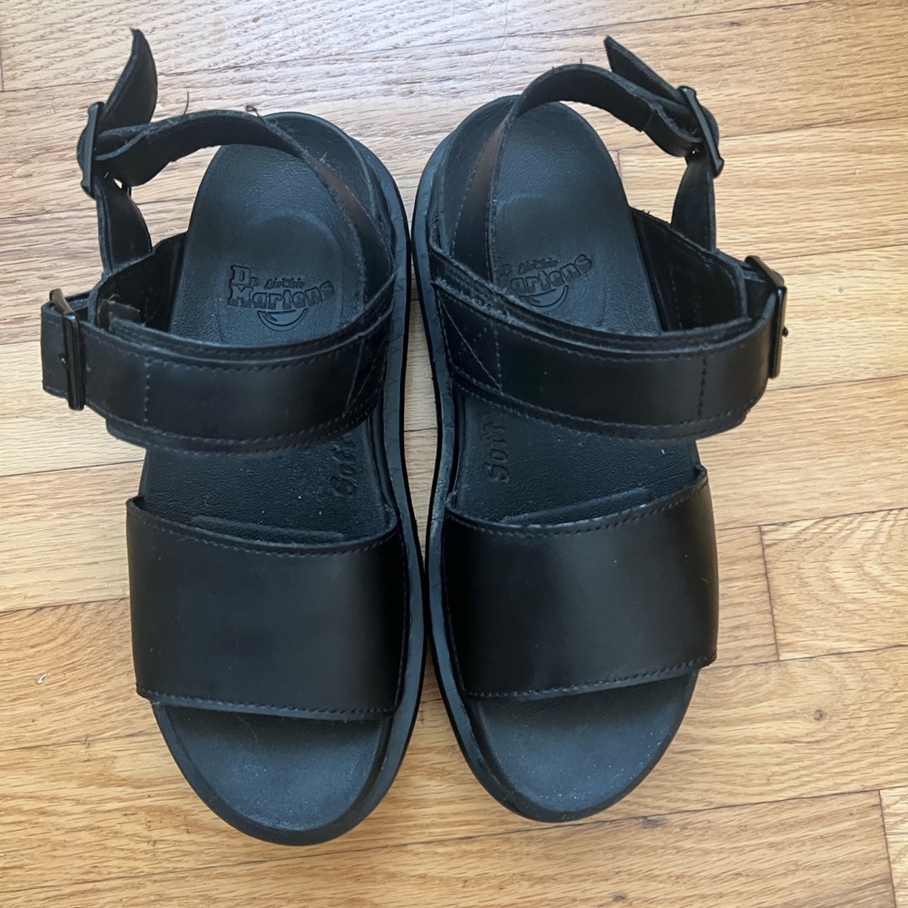 UEC Black Dr. Martens Voss sandals